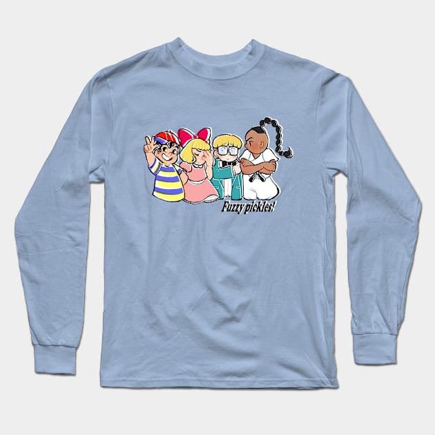 Fuzzy pickles! Long Sleeve T-Shirt by katat0n1a